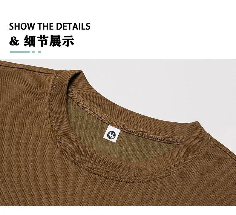 T-shirt et short décontractés à col rond pour hommes, deux pièces, imprimé à la mode, respirant, costume à manches courtes, nouvelle collection été 2025