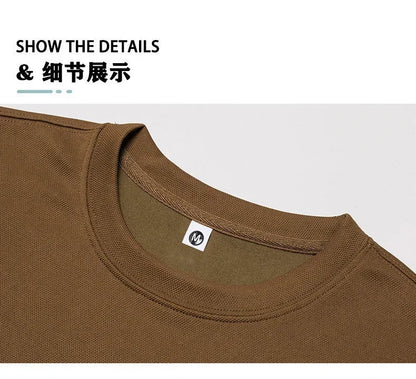 T-shirt et short décontractés à col rond pour hommes, deux pièces, imprimé à la mode, respirant, costume à manches courtes, nouvelle collection été 2025