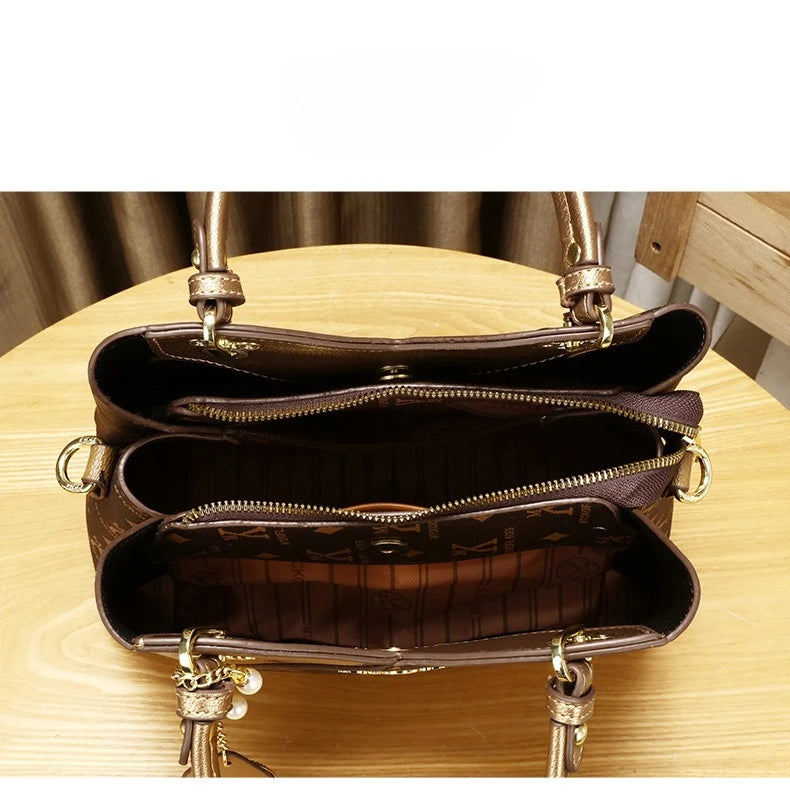 Sac à bandoulière élégant pour maman, 11.2 pouces (28cm), fourre-tout à la mode avec matériau PU de haute qualité