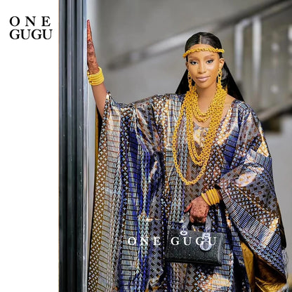 Robe de mariée traditionnelle africaine Dashiki, bassin, imprimé original, Bazin Riche Boubou, robe parfumée, nouvelle collection 2025