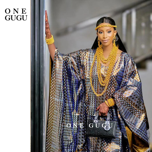 Robe de mariée traditionnelle africaine Dashiki, bassin, imprimé original, Bazin Riche Boubou, robe parfumée, nouvelle collection 2025