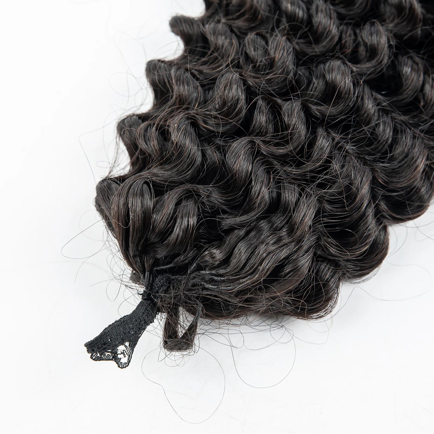 100 gramme/paquet pré-séparé Crochet cheveux humains vague profonde en vrac Invisible sans noeud Crochet Extensions de cheveux humains pour les femmes noires