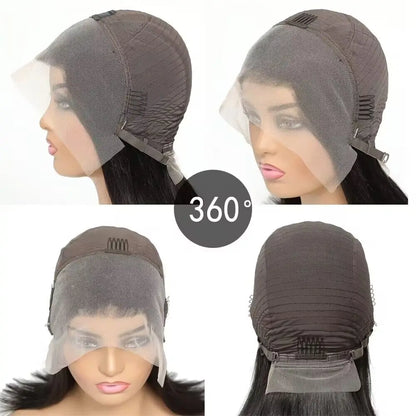 Perruque Lace Front Wig naturelle ondulée, cheveux humains, coupe Pixie, 13x4, pour femmes