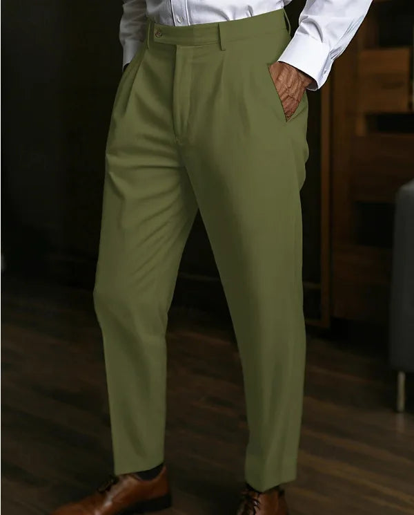 Pantalon de plage LInen pour hommes, avec poche sur pied, Style italien, Naples, décontracté, droit, couleur unie, longueur cheville, bas, nouveau, 2025