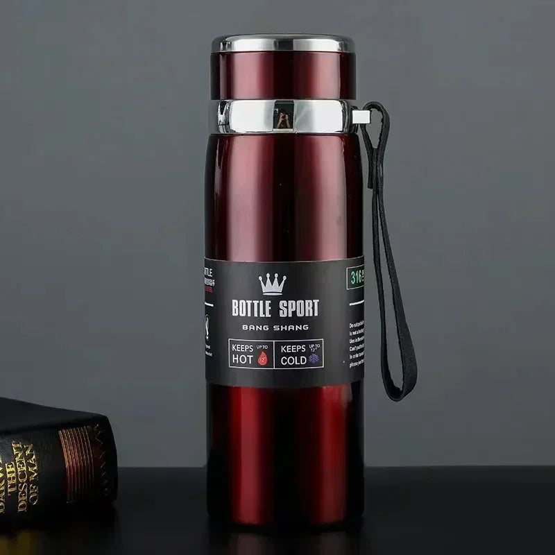 Bouteille d'eau thermique garder la bouteille d'eau froide et chaude Thermos pour café thé flacons sous vide bouteille Thermos en acier inoxydable cadeaux
