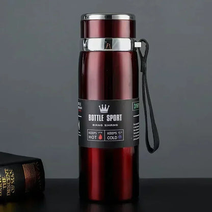 Bouteille d'eau thermique garder la bouteille d'eau froide et chaude Thermos pour café thé flacons sous vide bouteille Thermos en acier inoxydable cadeaux