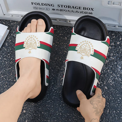 YRZL pantoufles pour hommes léger antidérapant EVA diapositives grande taille chaussures de plage d'été confortable mode sandales à semelle épaisse pour hommes