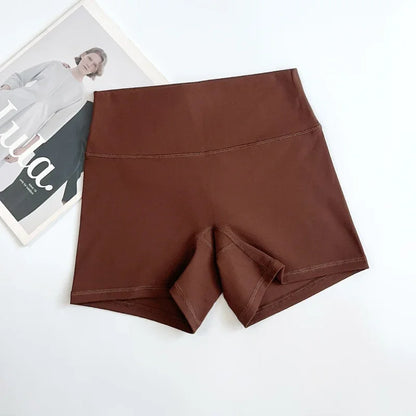 Short de motard de sport pour femmes, sensation nue, taille haute, Yoga, Push Up, Leggings de Fitness, contrôle du ventre, Slim