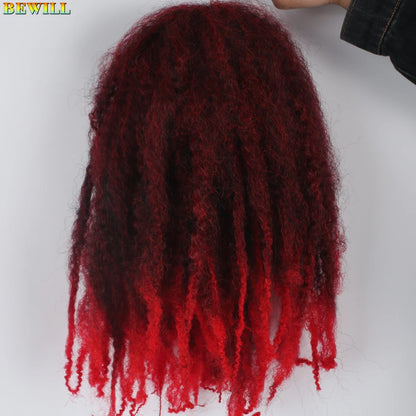 1 - 6 paquets de cheveux en crochet de twists Marley de 18 pouces, de noir et brun à blond, cheveux de tresse ombré Afro Marley synthétique, pour les tresses de mèches fausses