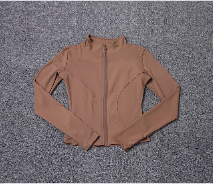 Veste de Sport pour femmes, chemise à manches longues, manteau d'entraînement, vêtements d'entraînement, de Yoga