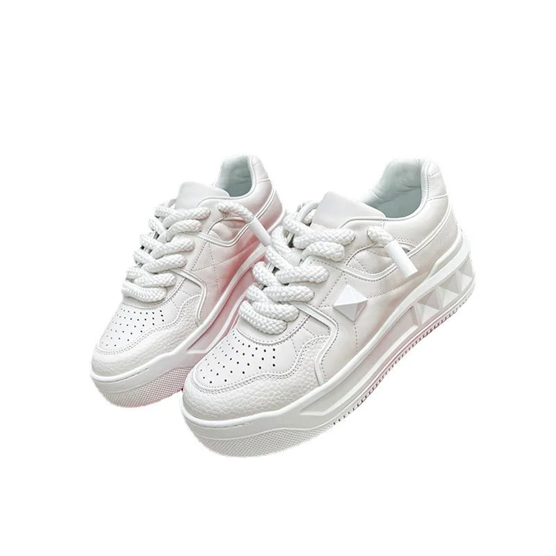 Chaussures de sport à l'offre elles épaisses pour femmes, baskets de course à l'offre elles optiques augmentant la hauteur, Harajuku Lolita, 2023