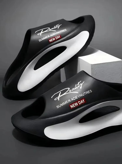 Pantoufles pour hommes et femmes, pantoufles de couple antidérapantes à la mode EVA 2 couleurs 36-45