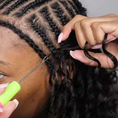 100 gramme/paquet pré-séparé Crochet cheveux humains vague profonde en vrac Invisible sans noeud Crochet Extensions de cheveux humains pour les femmes noires