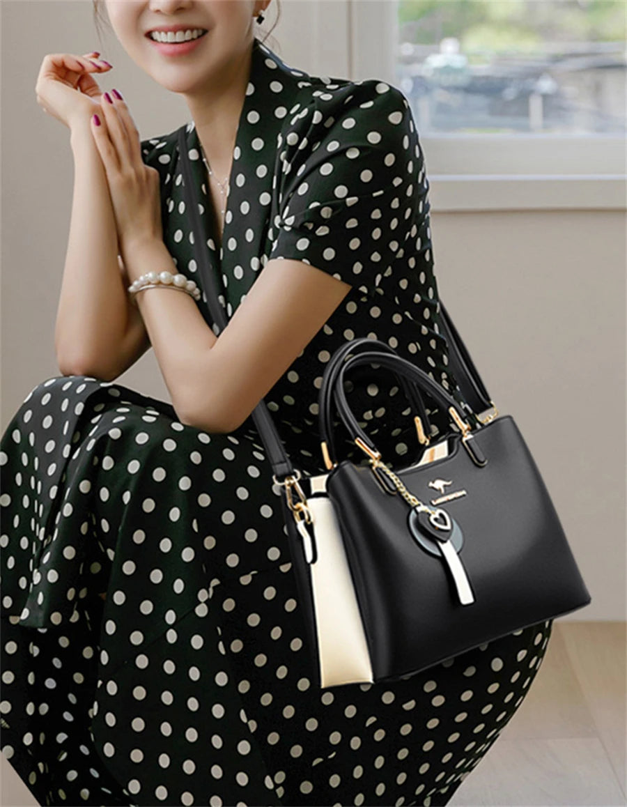 Sacs à bandoulière de marque pour femmes, fourre-tout de grande capacité à 3 couches, sac à main en cuir de bonne qualité de luxe de styliste, nouvelle collection 2024