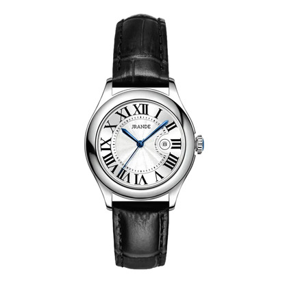 Montre femme élégante haut de gamme luxe Vintage montres pour femmes ronde dames horloge à main véritable CD ou boucle papillon