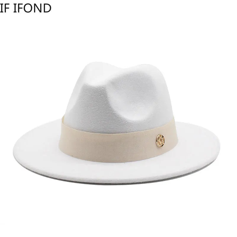 Nouveau chapeau Fedora pour femmes hiver élégant mode formelle mariage décorer église casquette Panama fête Jazz chapeau chapeau femme