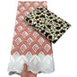 Tissu africain en dentelle de Voile suisse, 2.5 + 3 yards, véritable cire pour coudre une robe de soirée, nouvel arrivage