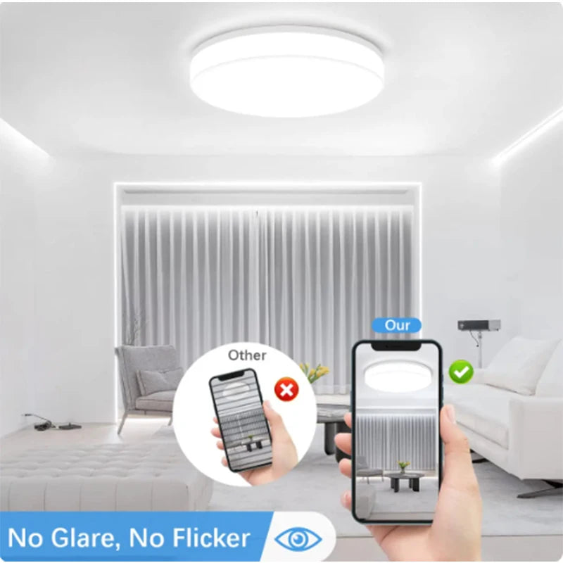 Ultra-mince LED ronde plafonnier chambre lumière Lustre LED lumières pour chambre plafonnier luminaire moderne décoration de la maison