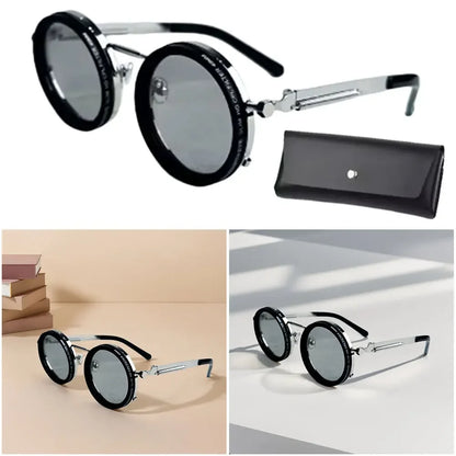 Lunettes polarisées arrondie de pêche avec lentilles filtrantes ND lunettes de soleil polarisées lunettes filtrantes de pêche pour hommes conduite pêche