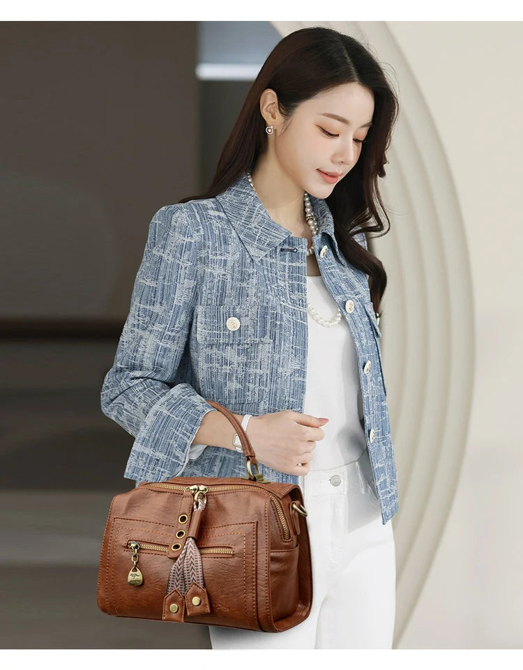 Femmes en cuir souple sacs à poignée supérieure sacs à Main de créateur de luxe dames grand Sac à bandoulière fourre-tout décontracté Sac de transport A Main