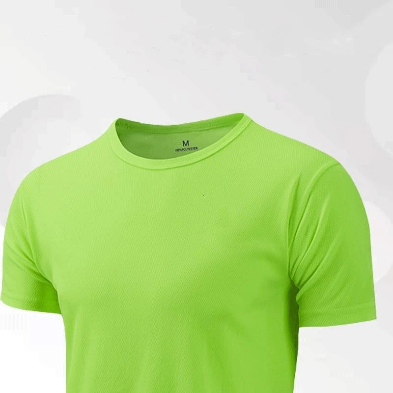 Hommes femmes séchage rapide à manches courtes Sport T-Shirt maillots de gymnastique Fitness chemise formateur course T-Shirt adolescent vêtements de Sport respirants