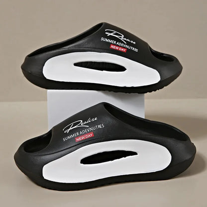 2025 Couple pantoufles été vêtements chauds sandales de plage à semelles épaisses antidérapantes sandales pour hommes et femmes pantoufles pour hommes sandales de luxe