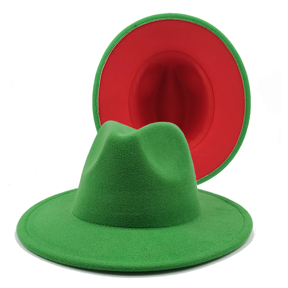 Chapeau Fedora à larges bords pour hommes et femmes, chapeau en feutre ander, chapeau d'église, laine douce, grande taille, DN, britannique, 60cm