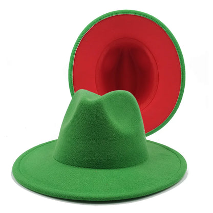 Chapeau Fedora à larges bords pour hommes et femmes, chapeau en feutre ander, chapeau d'église, laine douce, grande taille, DN, britannique, 60cm