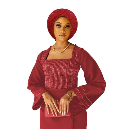 Casquette Turban plissée pour femmes africaines déjà fabriquées Auto Gele femme bandeau Nigeria dame chapeaux chapeau fête de mariage chapeaux