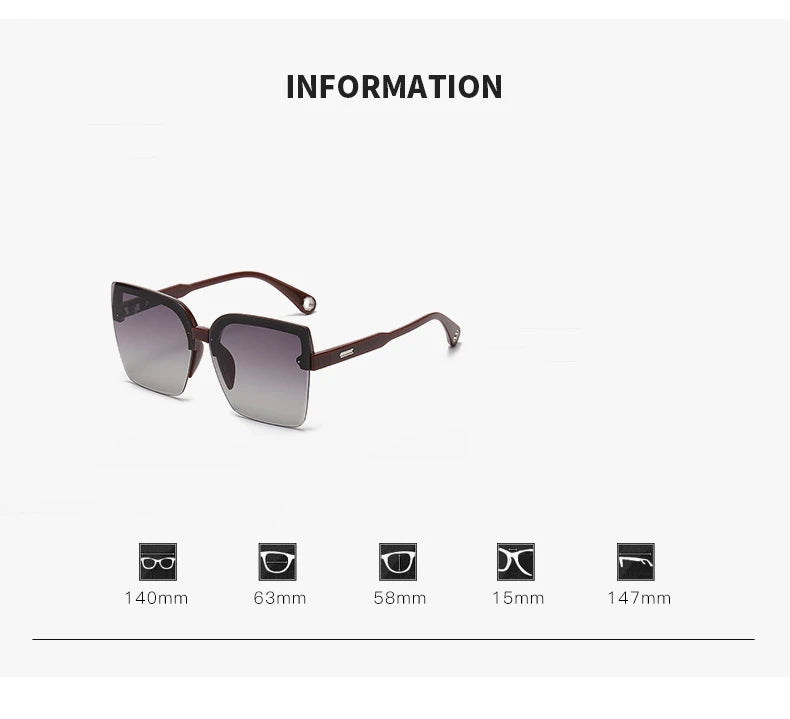 Homme femme mode sans monture Vintage carré lunettes de soleil lunettes marque Design UV400 femme nuances surdimensionné lunettes de soleil