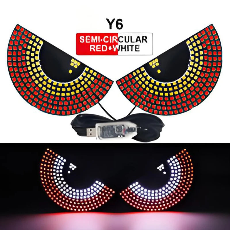 Écran d'affichage de panneau de pixels matriciel LED pour camion, Flexible, rvb, USB, 5V, motif de voiture, Graffiti, texte, projecteur, boutique d'animation, barre de rappel