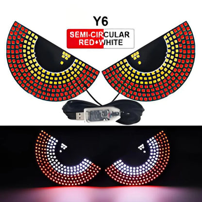 Écran d'affichage de panneau de pixels matriciel LED pour camion, Flexible, rvb, USB, 5V, motif de voiture, Graffiti, texte, projecteur, boutique d'animation, barre de rappel