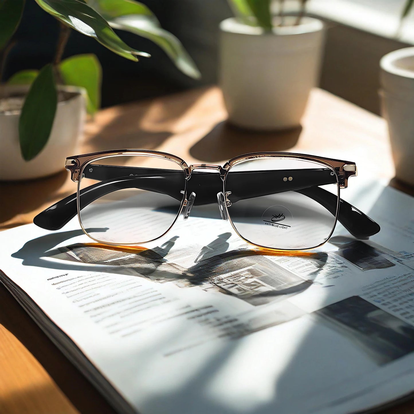 Lunettes intelligentes AI, traduction multilingue, réponse au téléphone, écouter de la musique, Protection des yeux d'été, lumière bleue, lunettes de mode