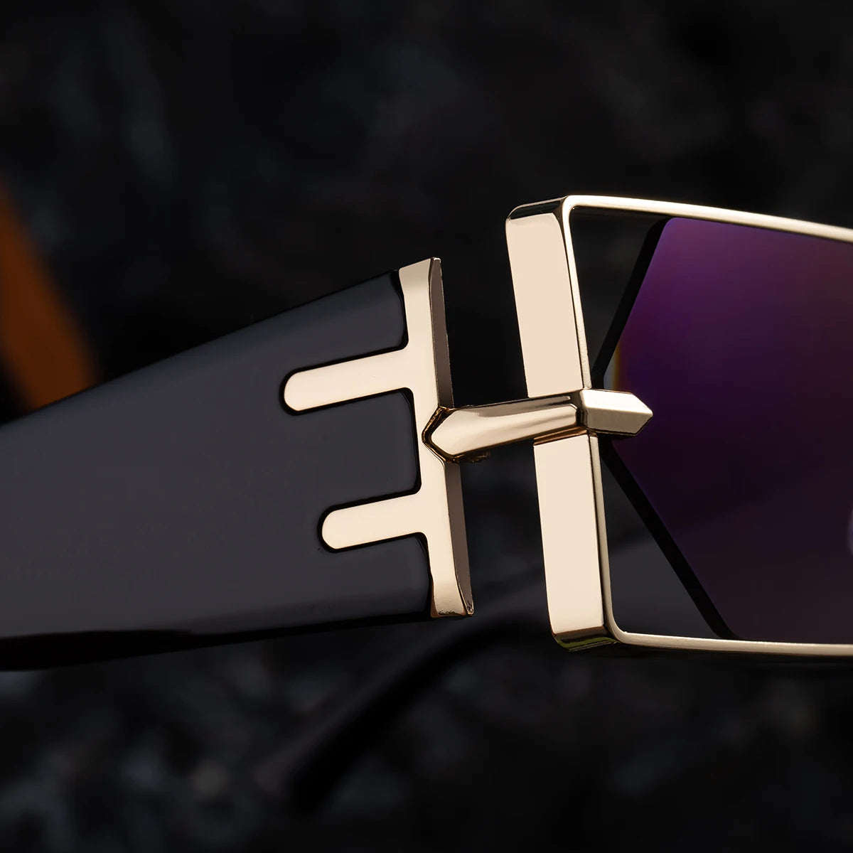 Steampunk Rectangle lunettes de Soleil Femmes Hommes 2025 De Luxe Creux En Métal Cadre Lunettes de Soleil Vintage Punk Hexagone Lunettes UV400 Nuances