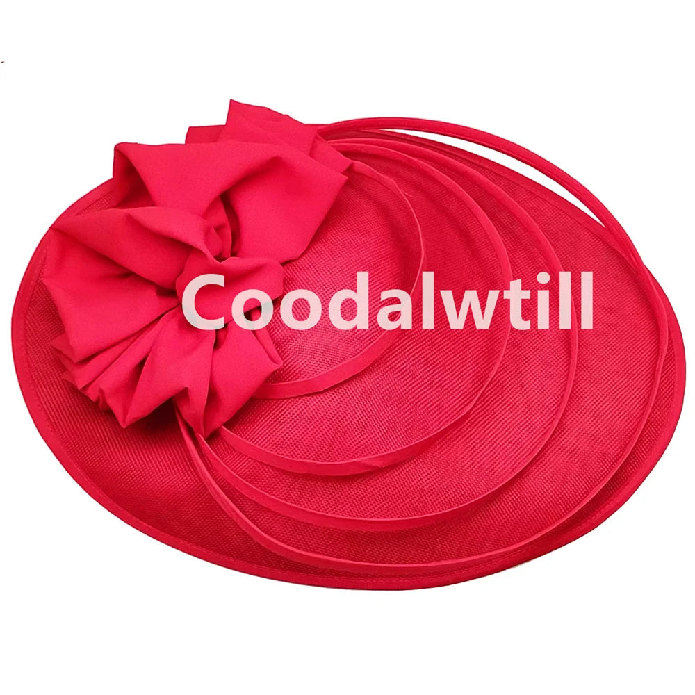 Noir grand Chapeau fascinateur femmes Royal Ascot casque fleur mode Chapeau Casquette pour église Kentucky Derby Chapeau Casquette bandeau