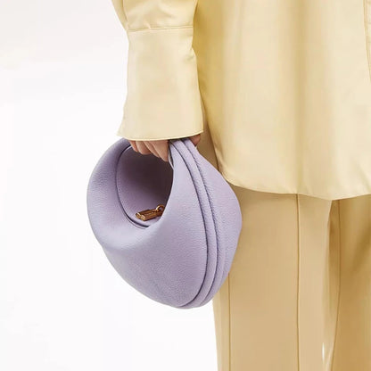 Sac à main en forme de croissant de luxe pour femme, nouvelle série Pine Moon, Hobo, sac à bandoulière polyvalent en cuir, sac à main à la mode, sacs sous les bras