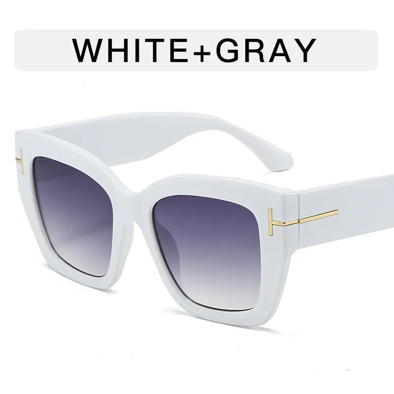 Lunettes de soleil vintage pour hommes et femmes, protection UV, forme carrée, haute qualité, style tendance