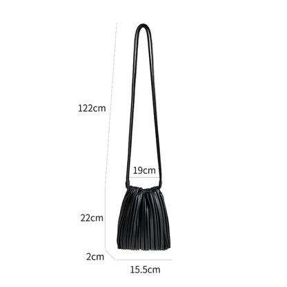 Mode d'été nouveau sac à bandoulière femmes PU simple épaule Mini sac de luxe polyvalent plissé décontracté petit sac carré