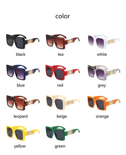 INS populaire carré lunettes de soleil femmes luxe rétro marque hommes tendance voyage lunettes de soleil femme nuances UV400 Oculus