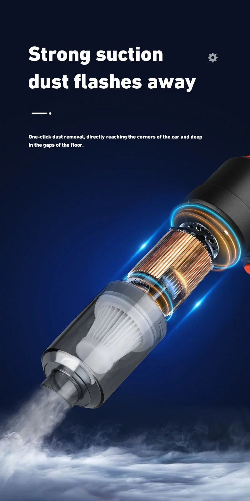 Xiaomi 2990000Pa aspirateur de voiture sans fil aspirateur portable sans fil aspirateur automatique haute puissance pour le bureau à domicile