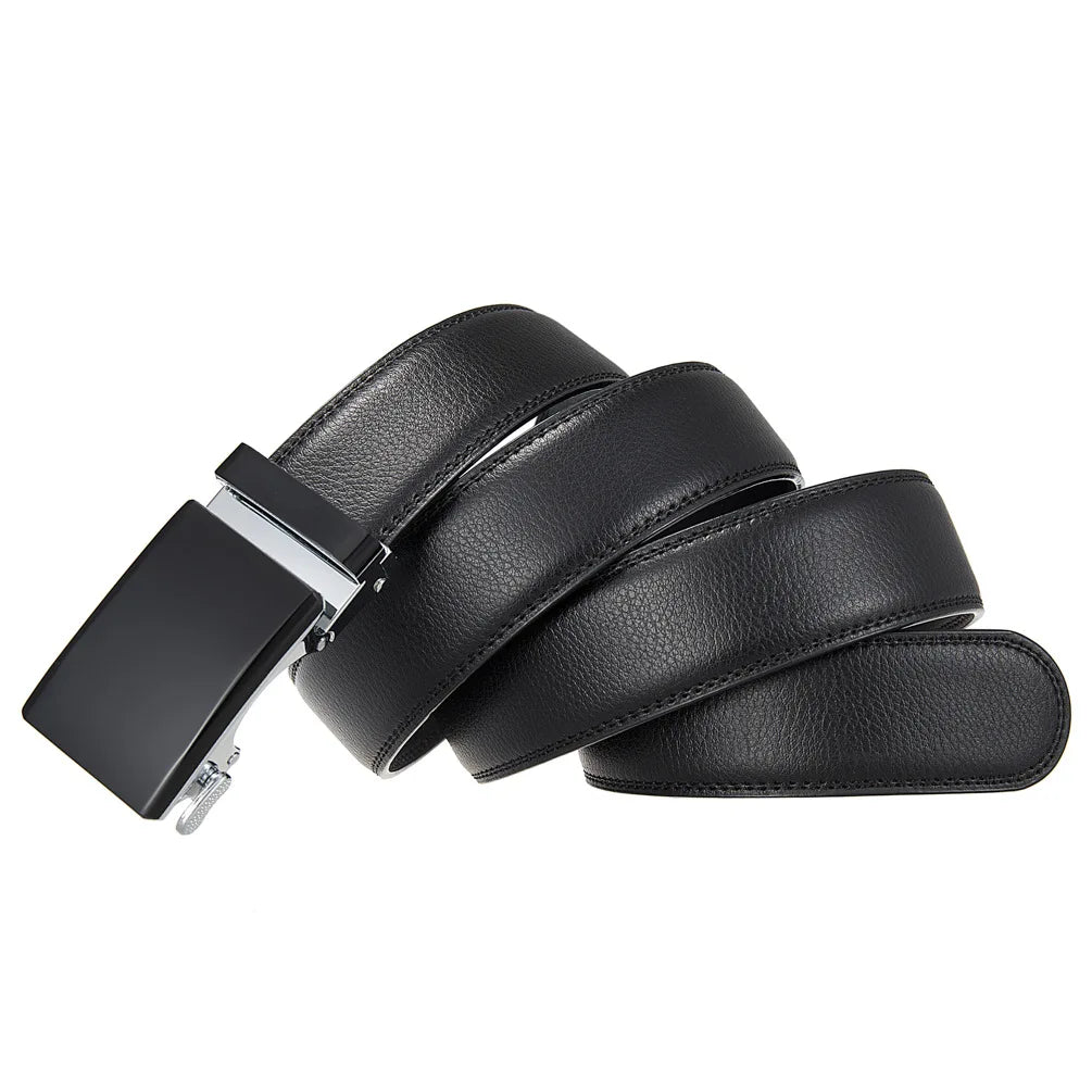 Nouveaux hommes ceinture mode alliage automatique boucle ceinture affaires décontracté décoration ceinture hommes ceintures 3.5 cm noir bleu rouge café