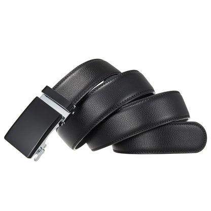 Nouveaux hommes ceinture mode alliage automatique boucle ceinture affaires décontracté décoration ceinture hommes ceintures 3.5 cm noir bleu rouge café
