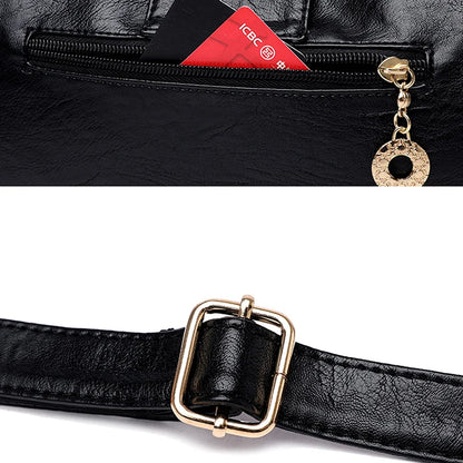 Sacs à main en cuir multicouches pour femmes, sac à poignée supérieure, sacs à main de qualité, designer de luxe féminin, grande capacité, Boston Ladies Sac A Main