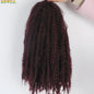 1 - 6 paquets de cheveux en crochet de twists Marley de 18 pouces, de noir et brun à blond, cheveux de tresse ombré Afro Marley synthétique, pour les tresses de mèches fausses
