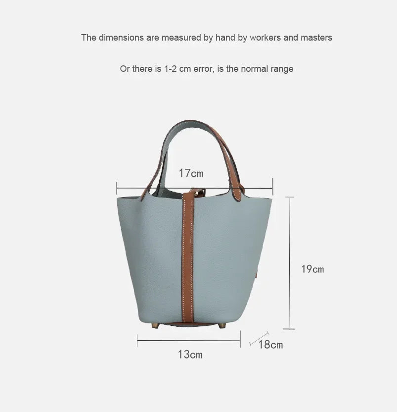 Sac à main en cuir de vache souple, panier de couche de sauna XVI, sac de détermination durable, fabriqué en Chine, nouvelle mode, 2024, E27