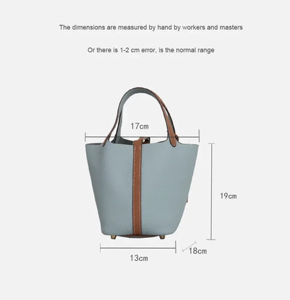 Sac à main en cuir de vache souple, panier de couche de sauna XVI, sac de détermination durable, fabriqué en Chine, nouvelle mode, 2024, E27
