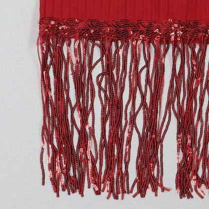 Robe mi-longue à pampilles en polyester à manches 3/4 pour femmes, tenues africaines élégantes, vêtements africains