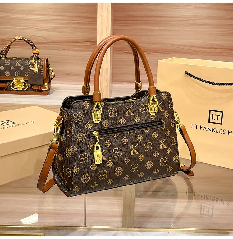 Sac à main de marque de luxe pour femmes, sac à main pour maman, Texture de haute qualité, rétro, épaule simple diagonale, grande capacité, nouvelle collection 2025