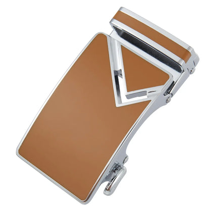 Ceinture en alliage métallique pour hommes, 3.5cm, boucle automatique à dégagement rapide, Clip de ceinture d'affaires, sans trous, boucle de ceinture en cuir bleu rouge