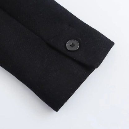 Manteau décoré avec ceinture et col en fausse fourrure pour femme, ample, à la mode, avec tempérament, nouvelle collection automne et hiver